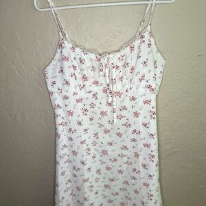 Floral White Mini Dress